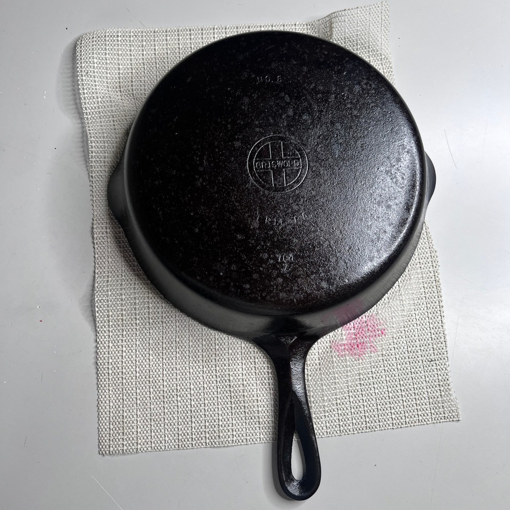 Griswold No 8 Cast Iron Skillet Small Logo Erie PA 704 Z Vintage Cookware Pan